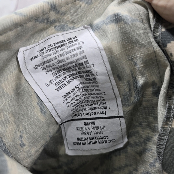 Military Jacket 36L Small Medium Digital Camo Desert Top Shirt Air Force Assault - Picture 11 of 13